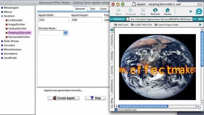 Advanced Effect Maker Free Edition Mac 2.02 software screenshot