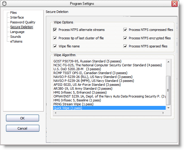 Advanced Encryption Package 2014 Professional 5.99.0 software screenshot
