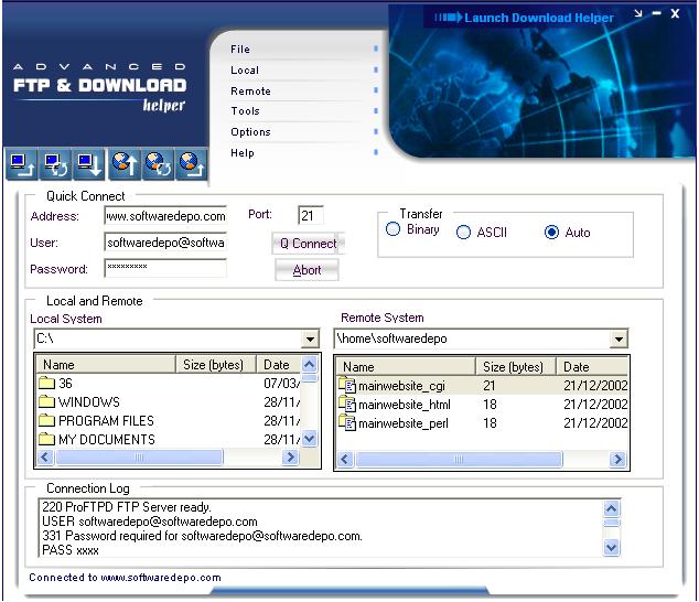 Advanced FTP & Download 2.2.0.6 software screenshot