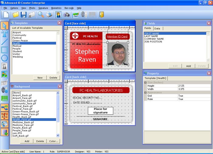 Advanced ID Creator Enterprise 9.7.245 software screenshot