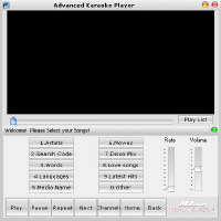 Advanced Karaoke Player for to mp4 5.0 software screenshot