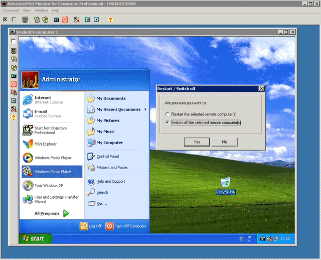 Advanced Net Monitor for Classroom Professional 4.9.11 software screenshot