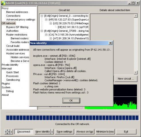 Advanced Onion Router 0.3.1.4 software screenshot