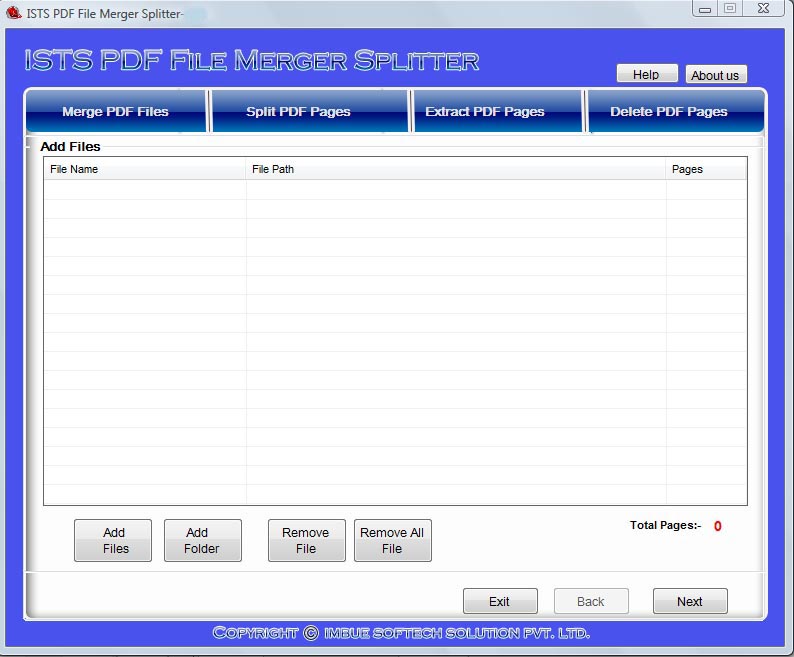 Advanced PDF Page Extractor 2.8.0.4 software screenshot