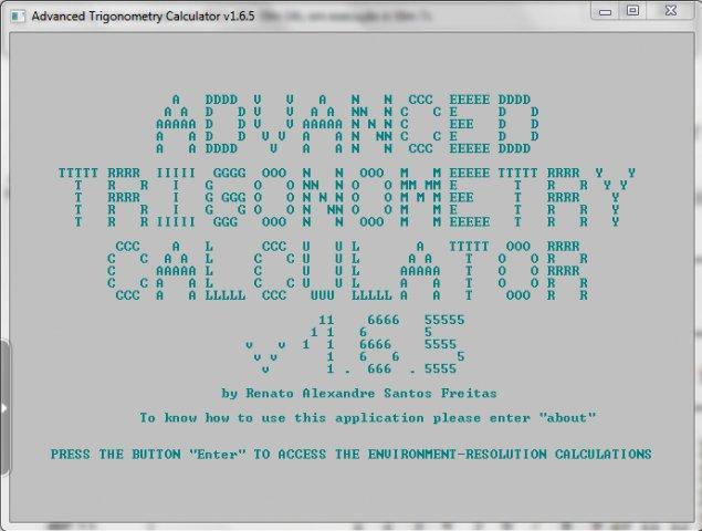 Advanced Trigonometry Calculator 1.9.0 software screenshot