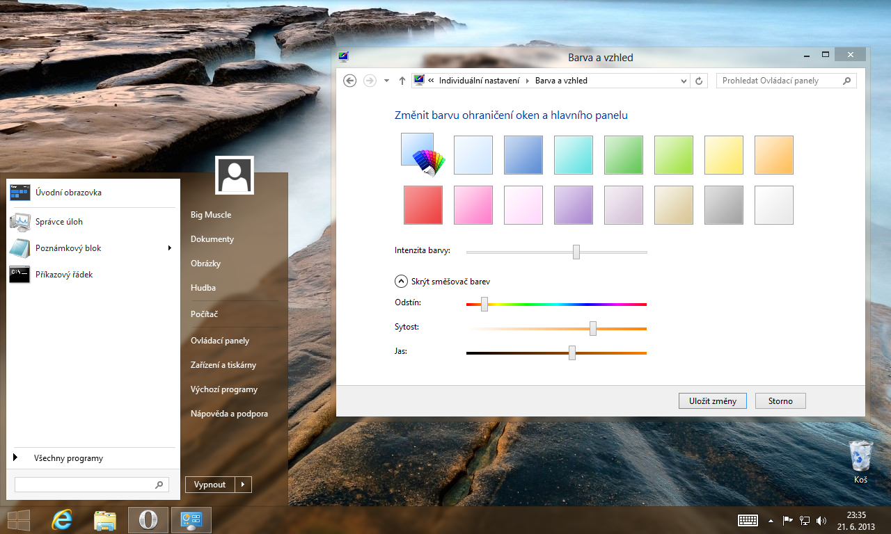 Aero Glass 1.3 For Windows 8 software screenshot