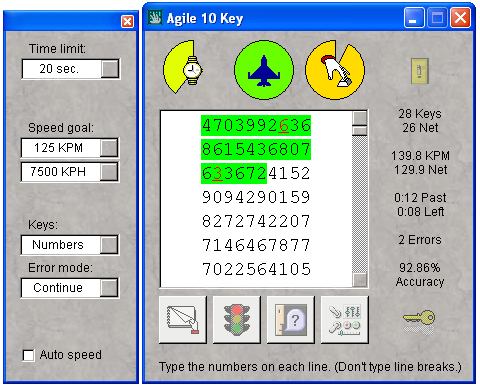Agile 10 Key 2.0 software screenshot