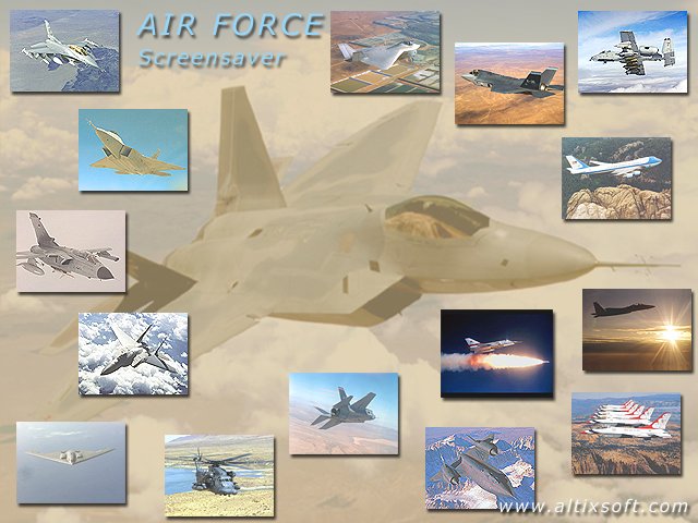 Air Force Screensaver 1.1 software screenshot