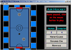 Air Hockey Deluxe 1.8 software screenshot