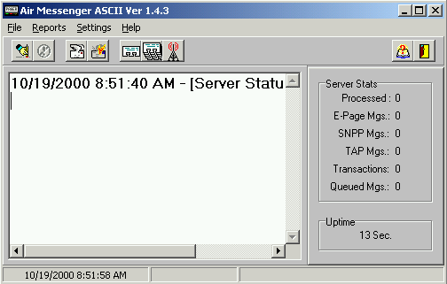 Air Messenger ASCII 8.0.0 software screenshot