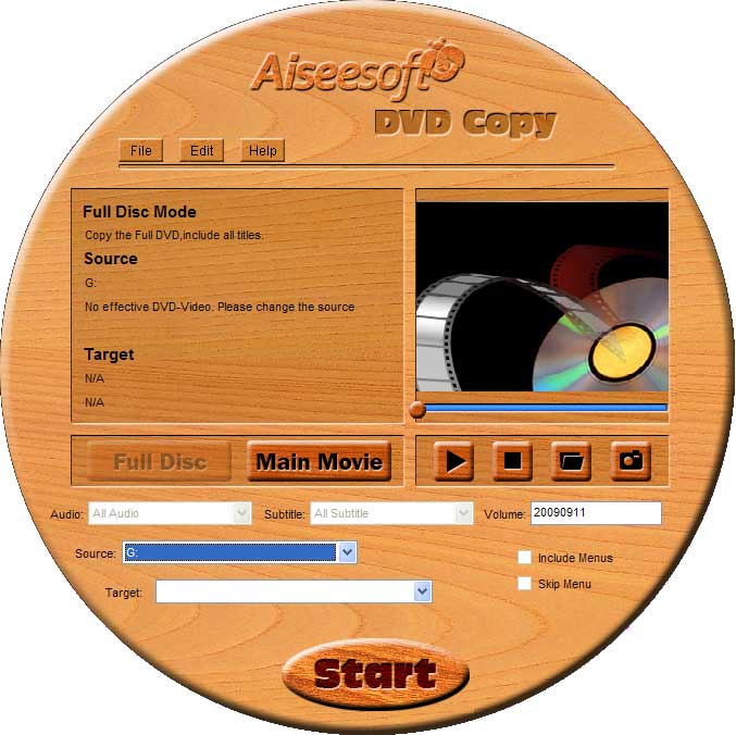 Aiseesoft DVD Copy 3.2.22 software screenshot