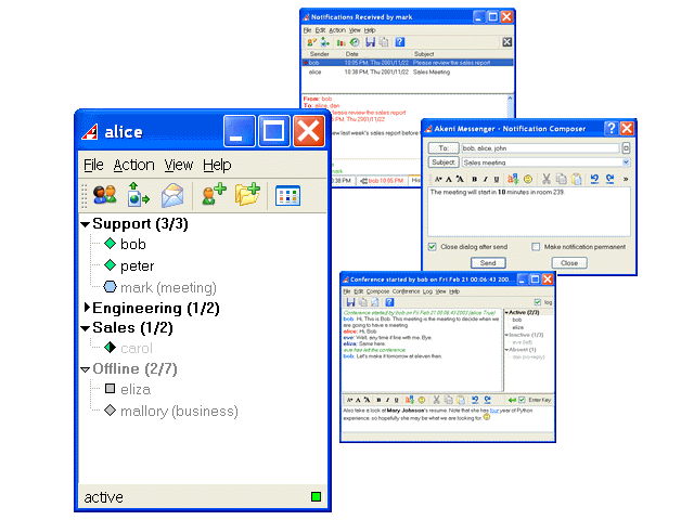 Akeni Enterprise Instant Messaging LDAP 2.2.114 software screenshot