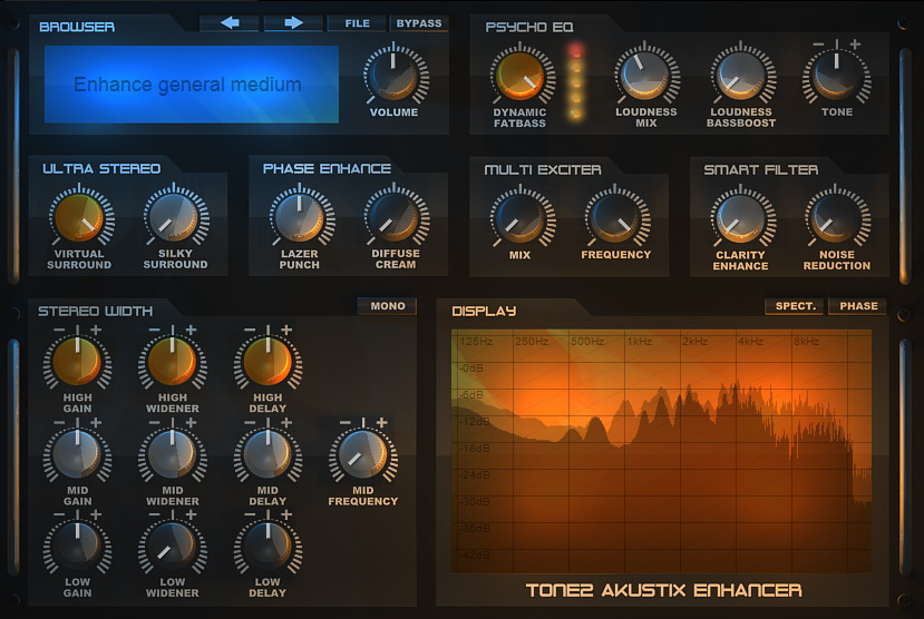 AkustiX 1.1 software screenshot