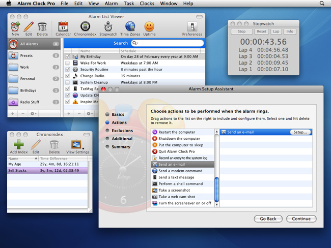 Alarm Clock Pro 10.2.3 software screenshot