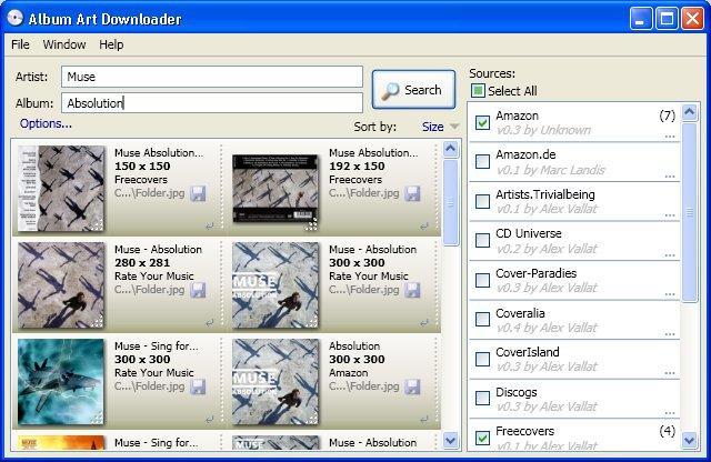Album Art Downloader 1.00 software screenshot