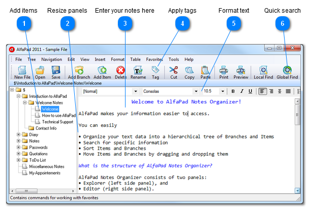 AlfaPad 6.0.135 software screenshot