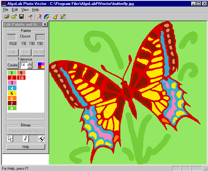 Algolab Photo Vector 1.98.9 software screenshot
