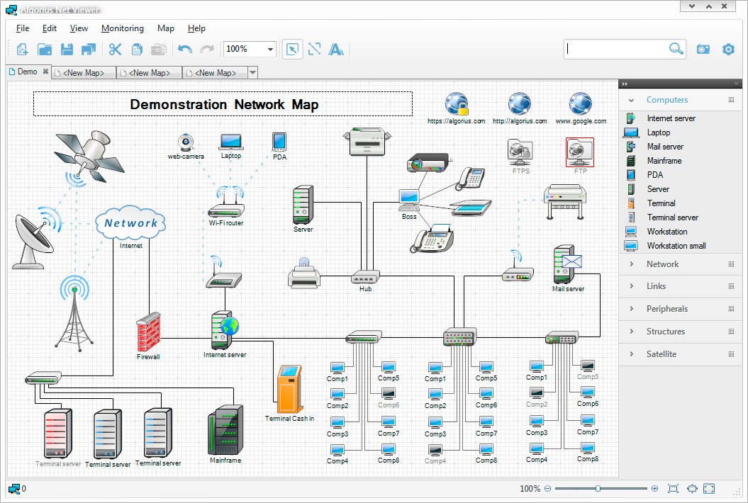 Algorius Net Viewer 8.1.1 software screenshot