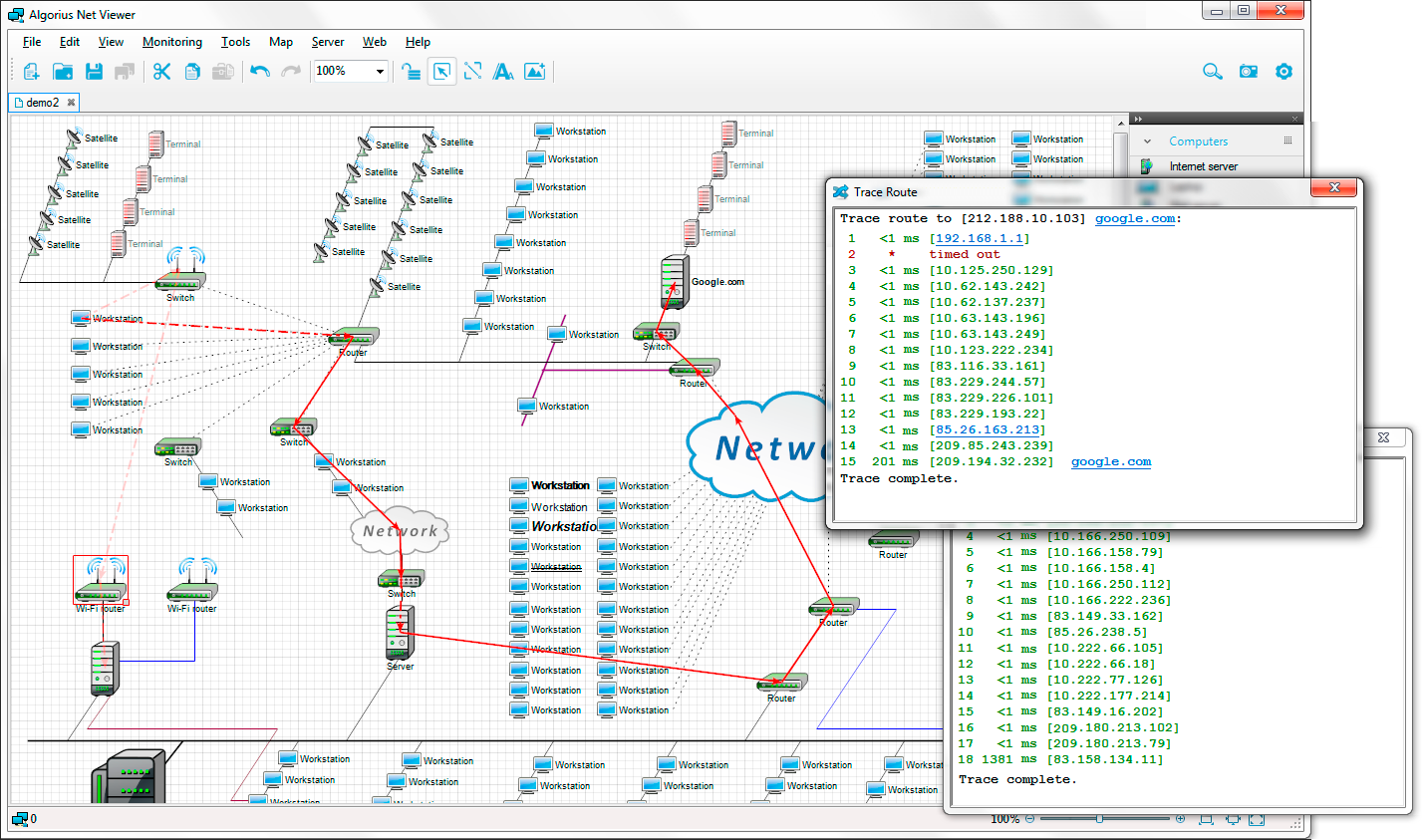 Algorius Net Watcher 2.4.1 software screenshot
