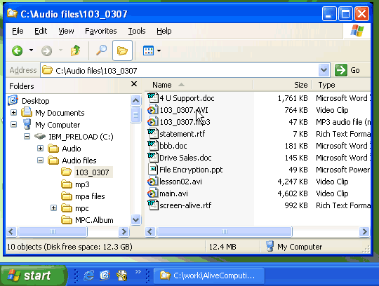Alive File Encryption 1.3.0 software screenshot