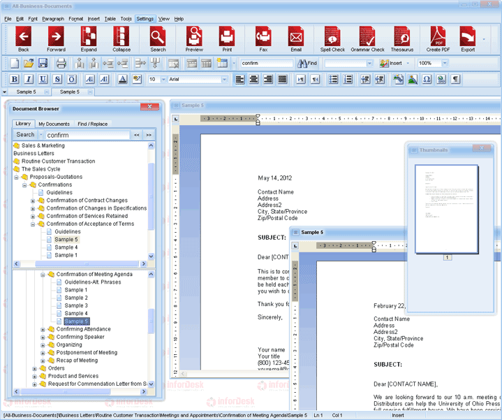 All-Business-Letters 6.2.0.14  software screenshot