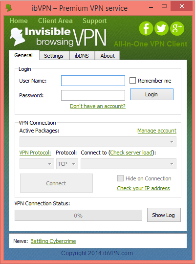 All In One VPN Client 1.9.1.0 software screenshot