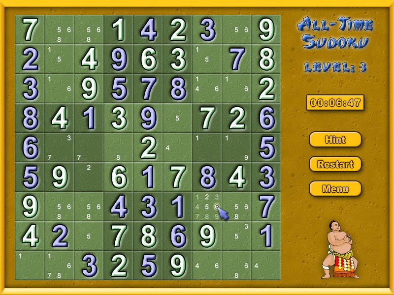 All-Time Sudoku 1.18 software screenshot