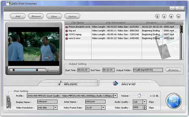 Alldj iPod Video Converter 3.5.18 software screenshot