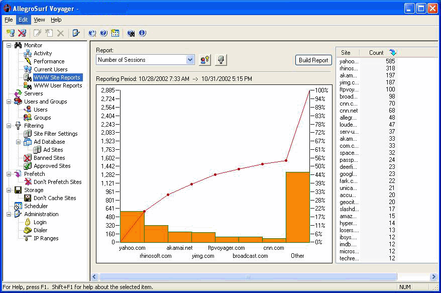 AllegroSurf 8.2.0.0 software screenshot