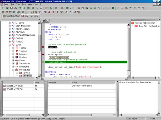 AlligatorSQL Business Intelligence 1.47 software screenshot