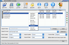 Allok AVI MPEG Converter 4.6.1217 software screenshot