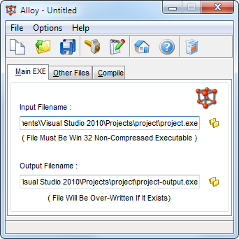 Alloy 4.8.7.2011 software screenshot