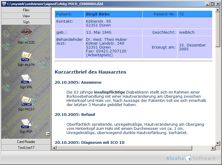 Aloaha Sign 5.0.280 software screenshot