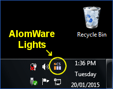 AlomWare Lights 1.08 software screenshot