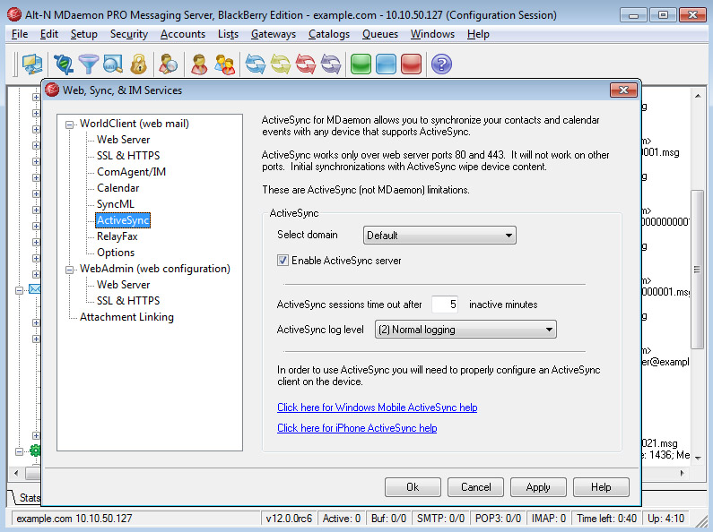 Alt-N MDaemon Messaging Server 17.0.0 software screenshot