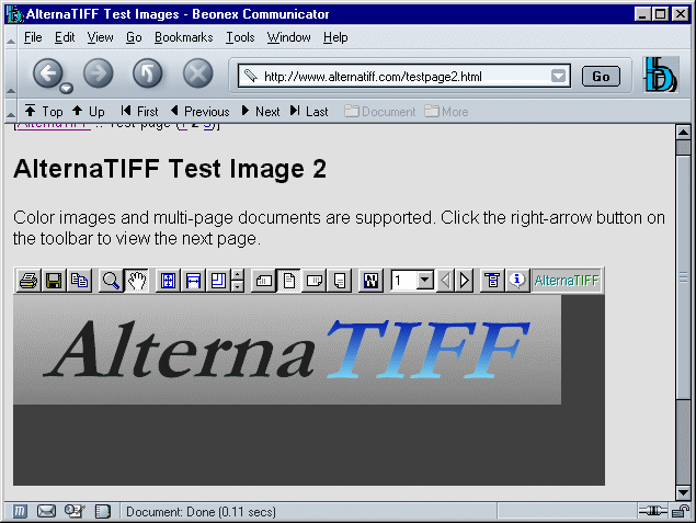 AlternaTIFF 2.0.4 software screenshot