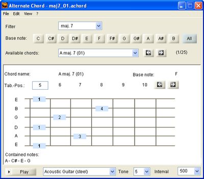 Alternate Chord 1.690 software screenshot