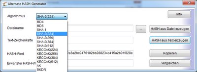 Alternate HASH-Generator 1.540 software screenshot
