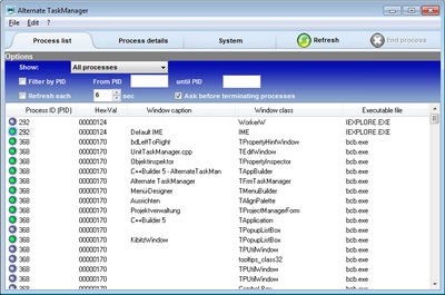 Alternate Task Manager 2.690 software screenshot