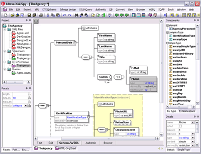 Altova XMLSpy Enterprise Edition 2016 software screenshot