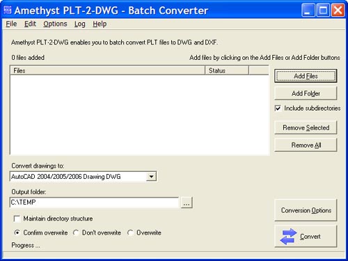 Amethyst PLT-2-DWG 2 software screenshot