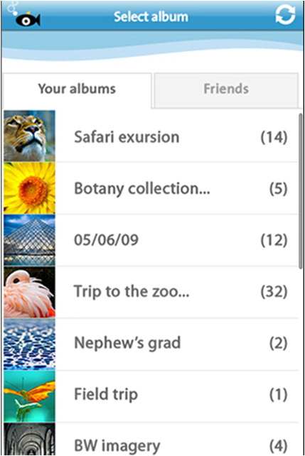 Android Photo Sharing App by Snapfish 1.02 software screenshot