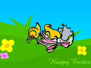 Animated Easter Chicks Screensaver 1.0 software screenshot