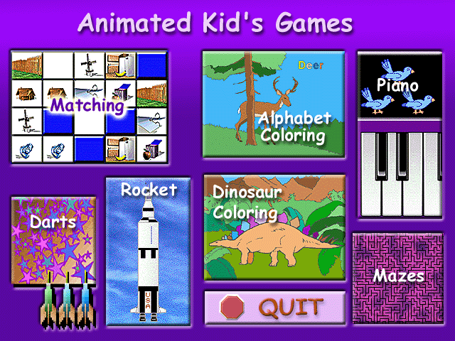 Animated Kids Games 1.0 software screenshot