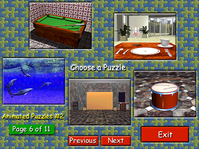 Animated Puzzles #2 1.0 software screenshot
