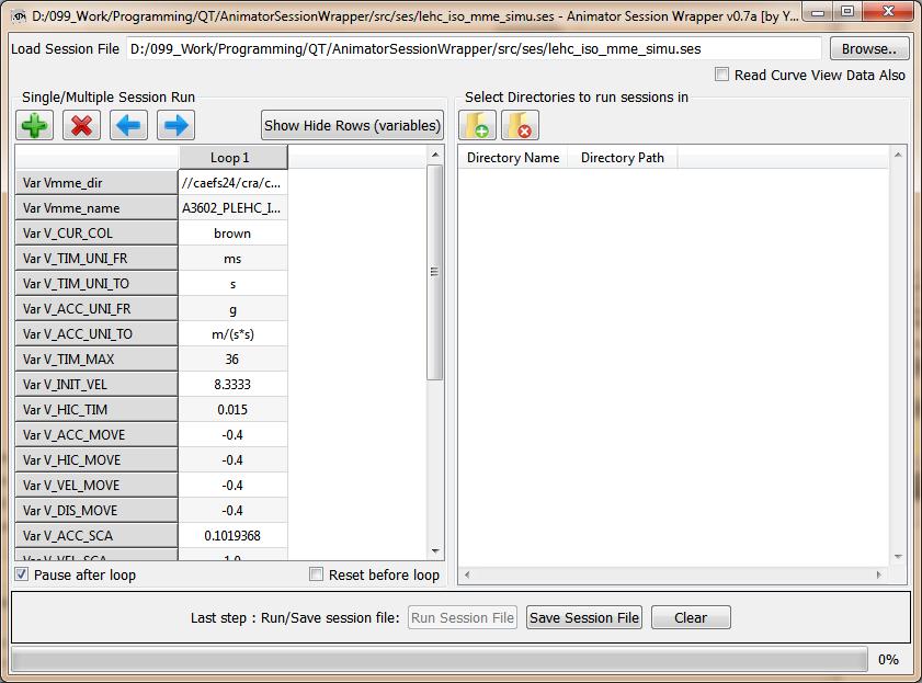 Animator Session Wrapper 0.6a PreAlpha software screenshot