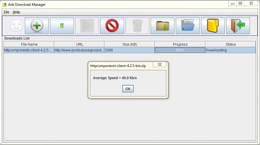 Ank Download Manager 1.0 software screenshot