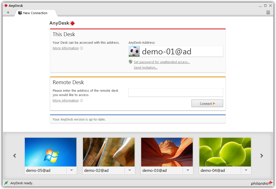 AnyDesk 3.3.1 software screenshot