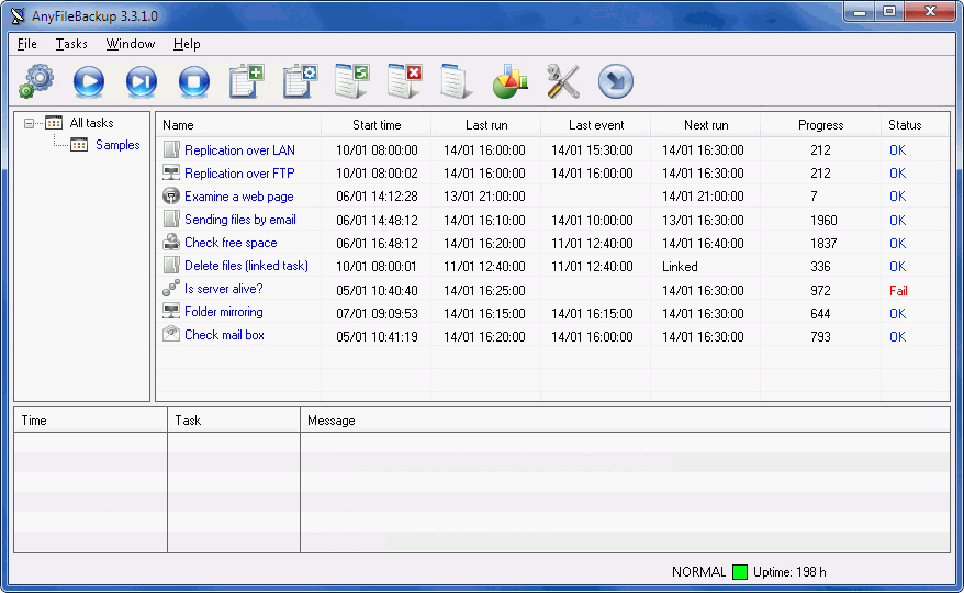 AnyFileBackup 3.8.6.0 software screenshot