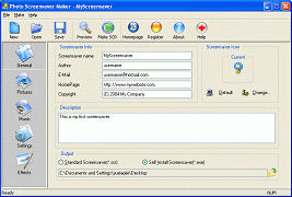 Aone Photo Screensaver Maker 6.0.2 software screenshot